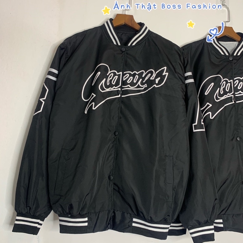 ÁO KHOÁC, ÁO BOMBER MARCUS số 18 GIÓ 2 LỚP Nam Nữ Khoá Kéo Form rộng