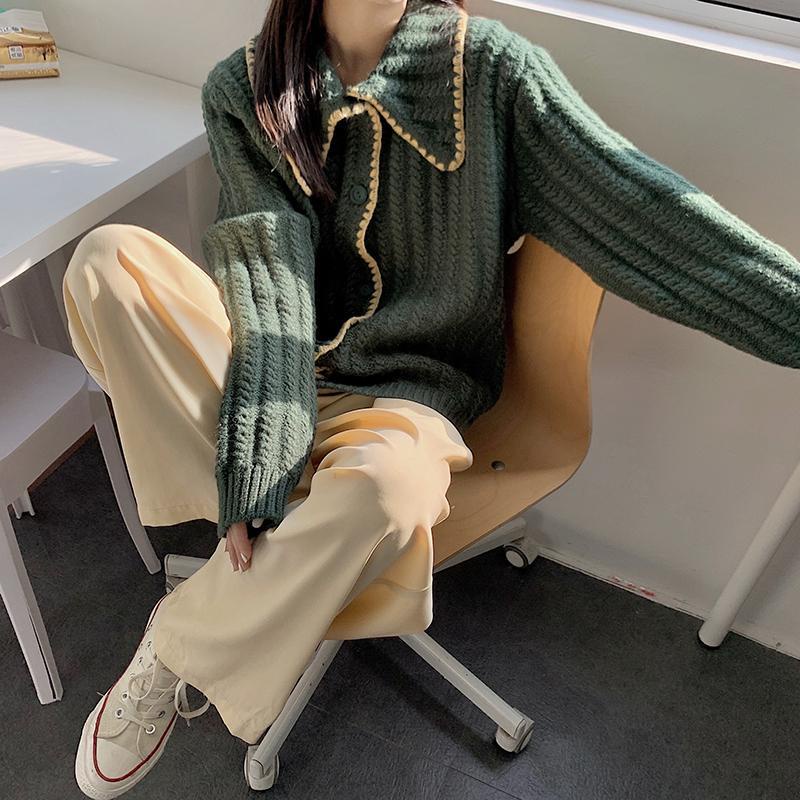 Áo cardigan dệt kim dày dặn phong cách thời trang hàn quốc mới dành cho nữ