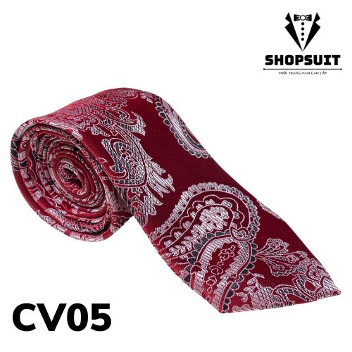 Tổng cà vạt Clasicc cao cấp cho cách quý ông, cà vạt gấm hoa văn cao cấp