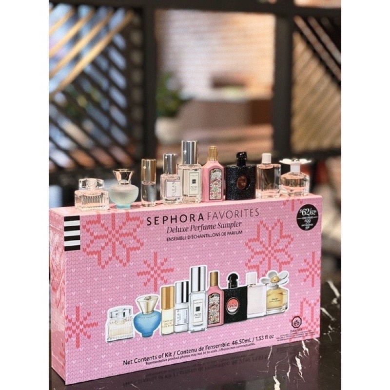 (Có sẵn) Bộ nước hoa cao cấp 9 món Sephora Favorites Deluxe Perfume Sampler Set 2022