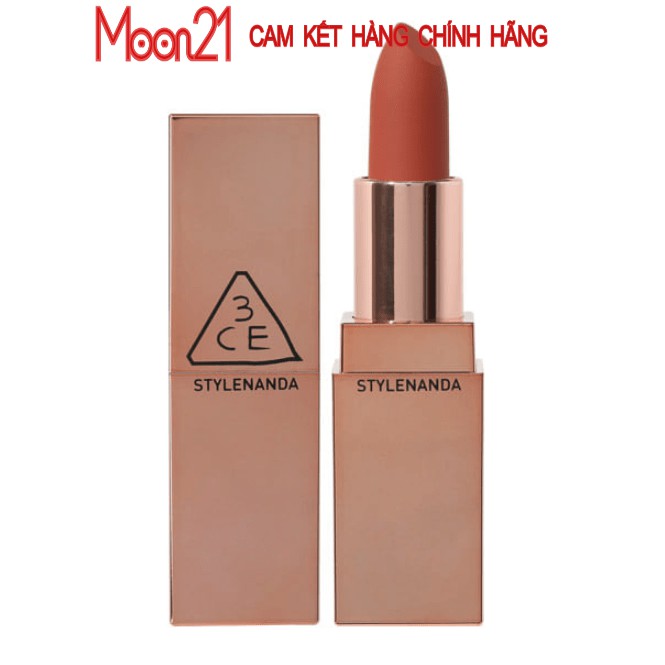 [CHÍNH HÃNG] Son Lì Matte 3CE Lip Color #227 Cam Đất Benchmark