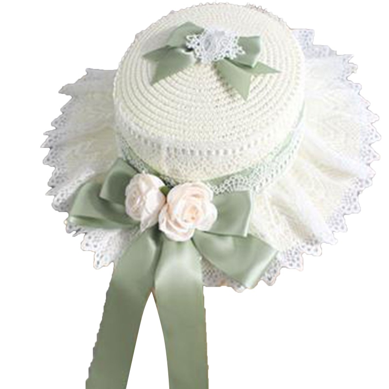Mũ Cói Handmade Chống Nắng Phong Cách Lolita Cổ Điển