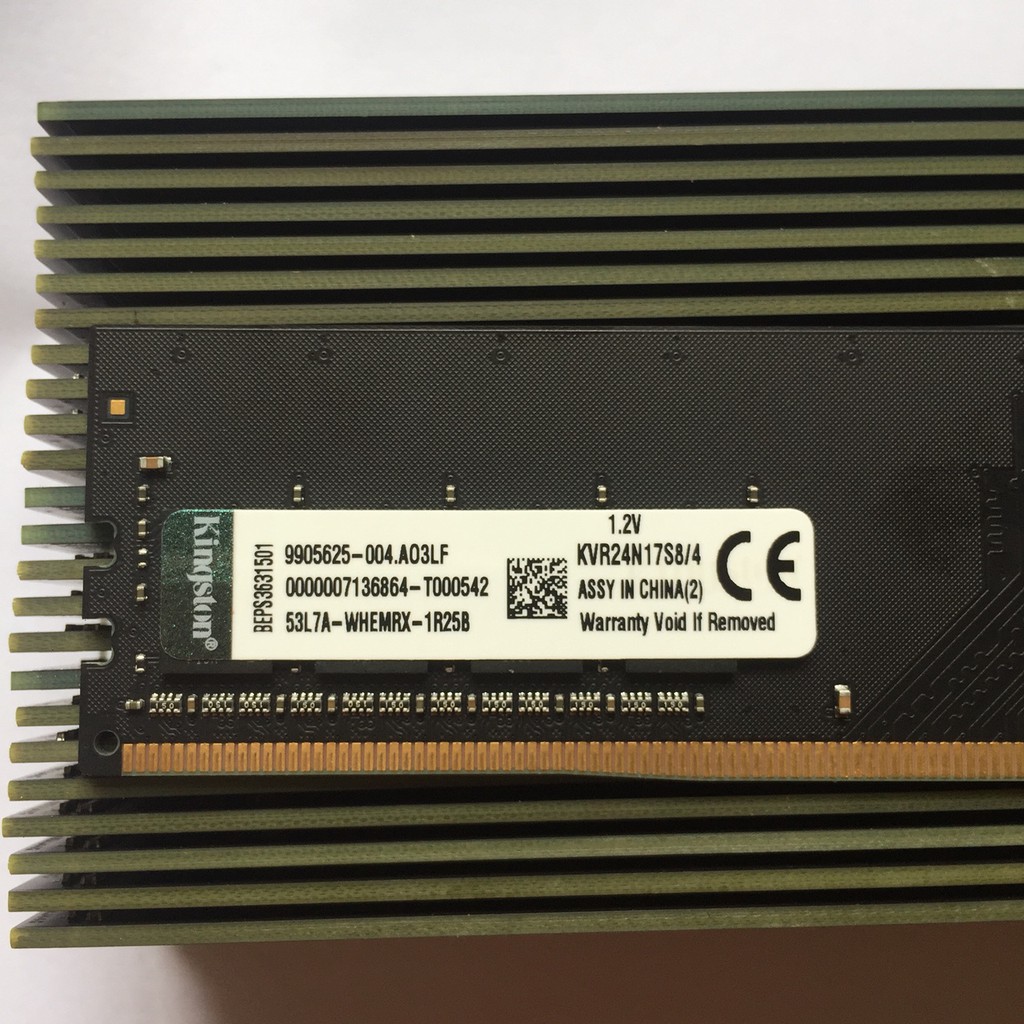 RAM Kingston 8GB DDR4 Bus 2400 MHz mới bảo hành 3 năm