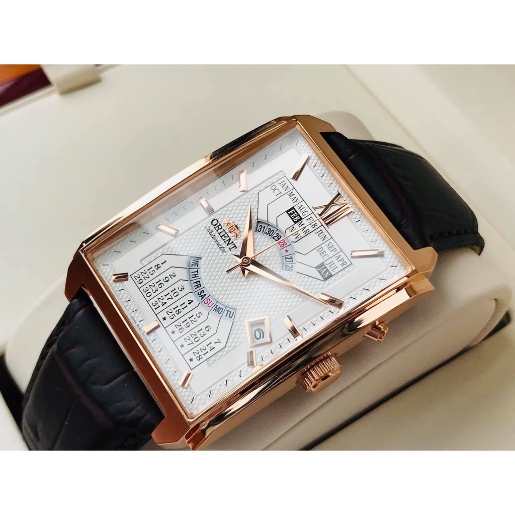 Đồng hồ nam ORIENT LỊCH VẠN NIÊN FEUAG001WH hàng cực độc