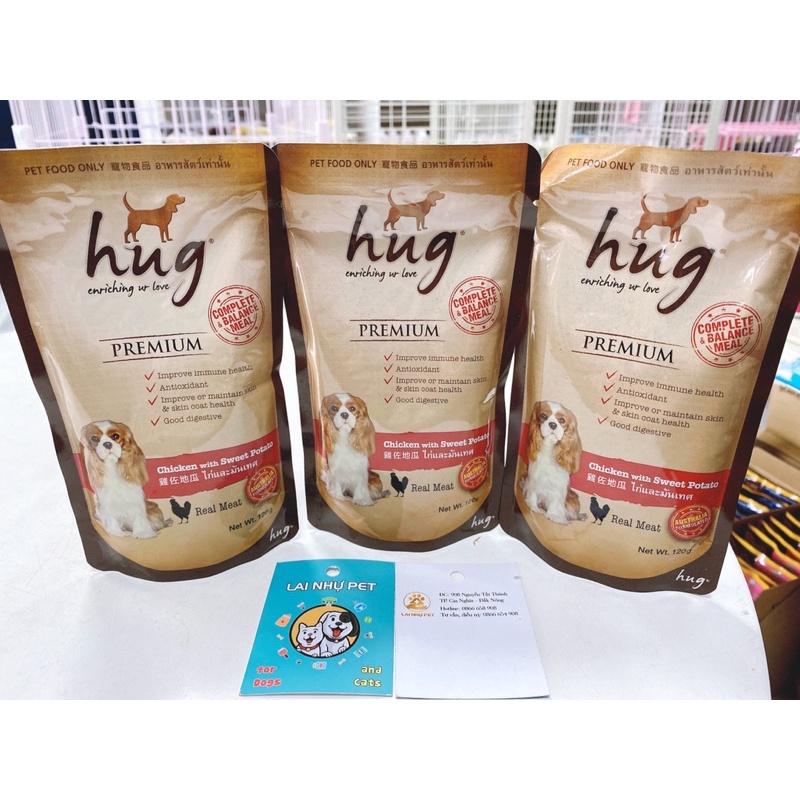 Pate hug cho chó