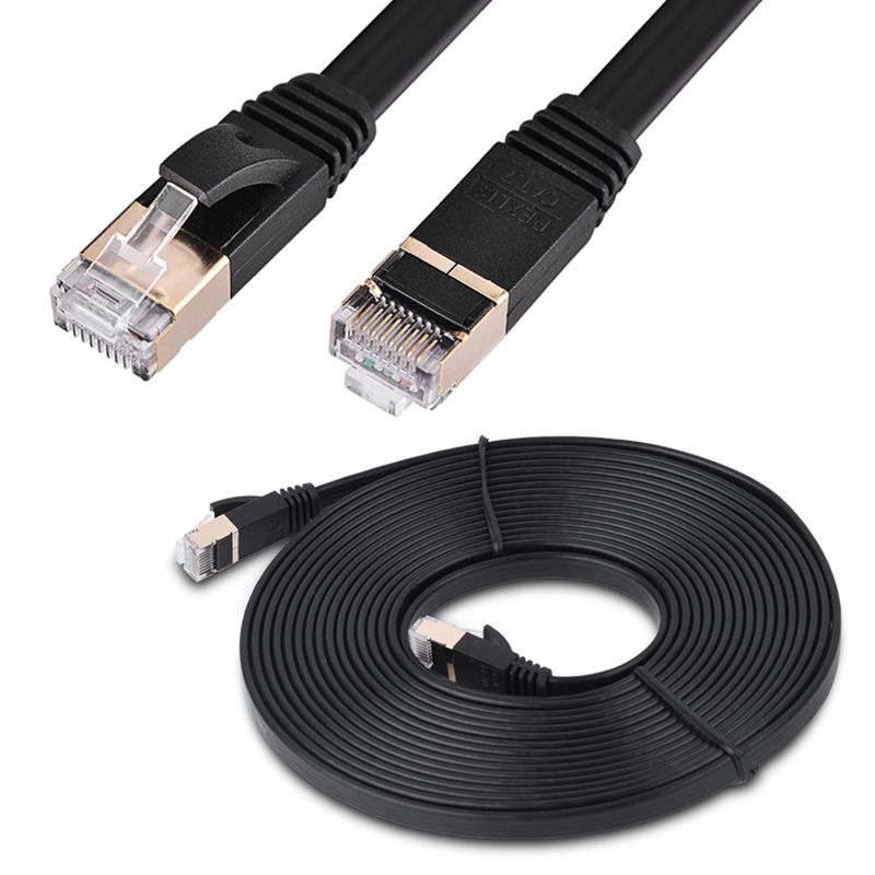 [READY STOCK] Dây Cáp Mạng Lan 1m / 1.8m / 3m / 5m / 8m / 10m / 15m Cat7 Rj45 600mhz