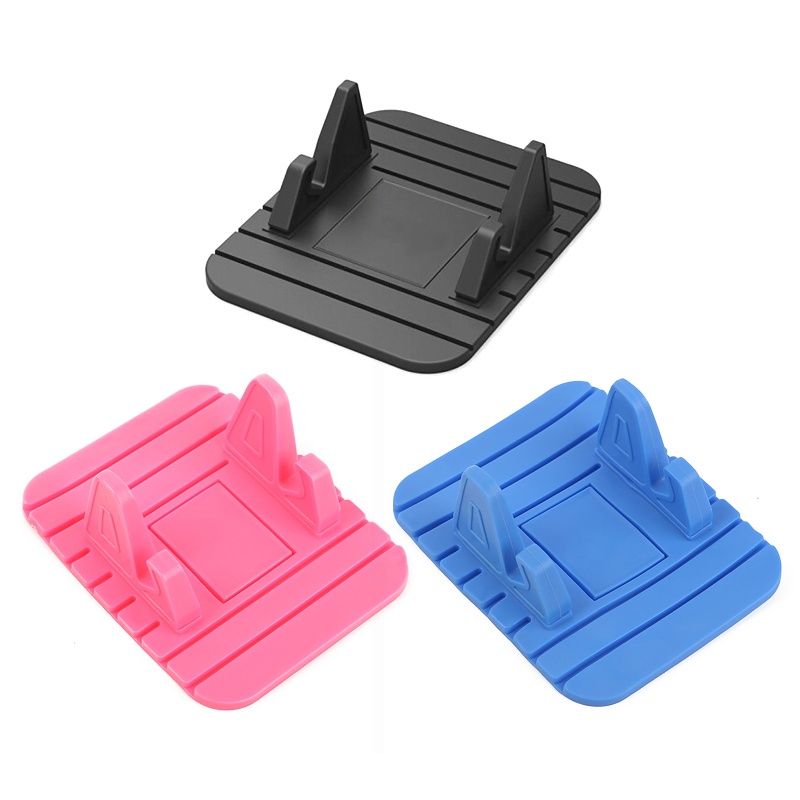 Đệm Silicone Chống Sốc &amp; Trượt Có Giá Đỡ Cho Điện Thoại 7 / 7P / 6s / 6 / X / XS / 8