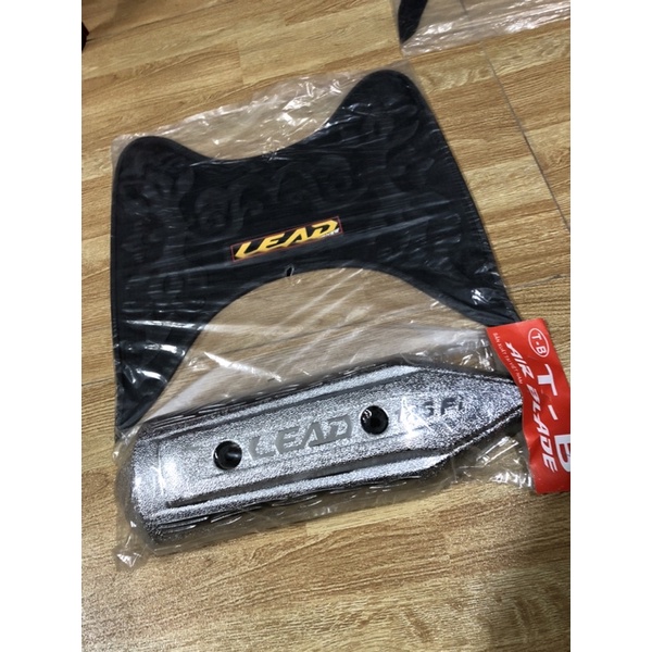 Giá trọn bộ 2 món Ốp Pô +Sàn chân xe LEAD 2013->2018 (cực đẹp giá rẻ)
