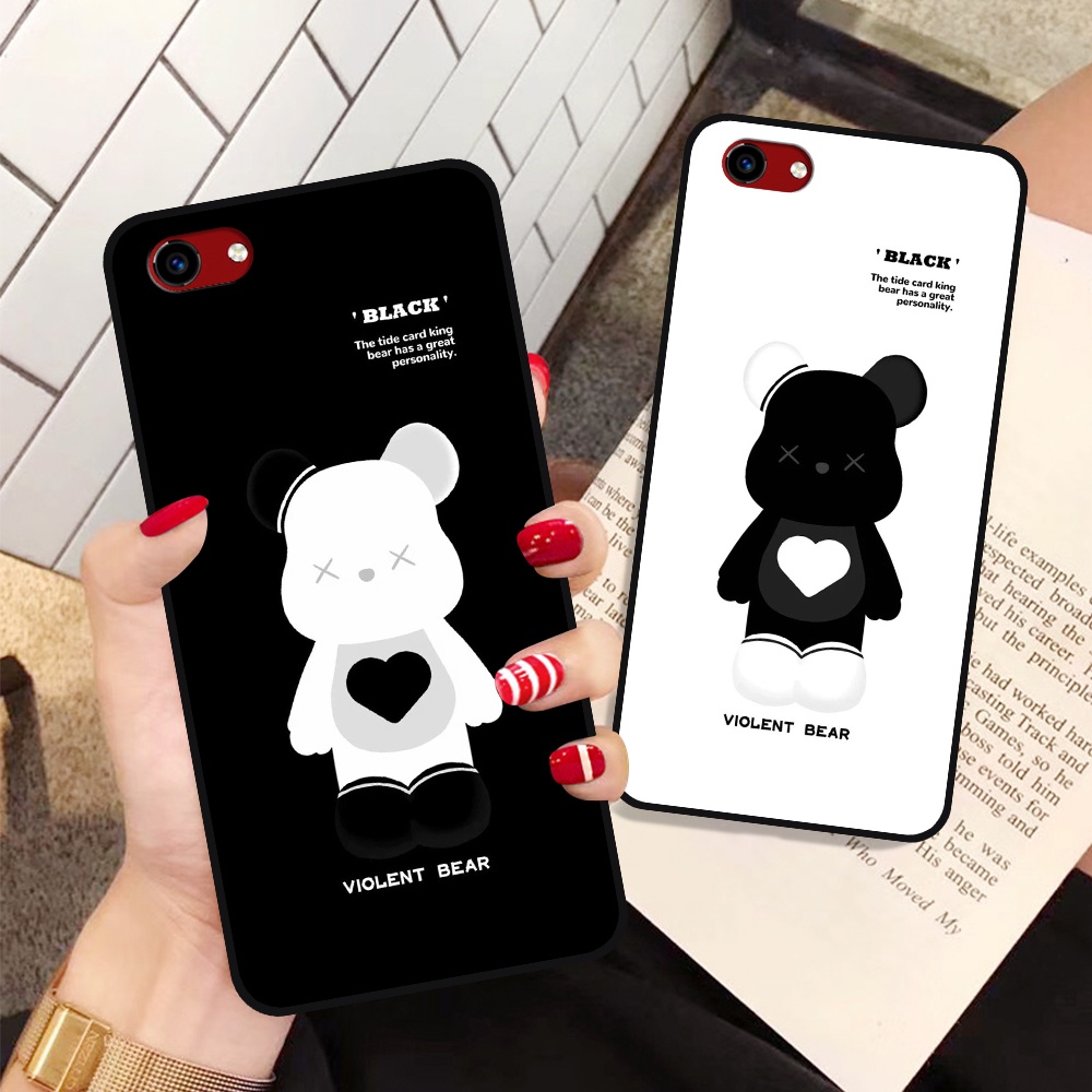 Ốp Vivo Y81 / Y83 in hình họa tiết Mountain, Be@rbrick dễ thương (T13 - T18)
