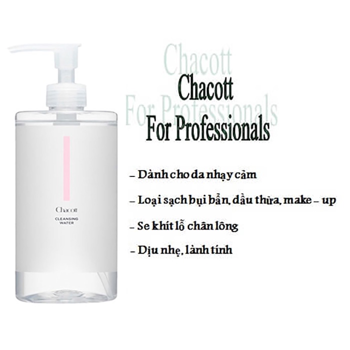 Nước tẩy trang Chacott For Professionals Nhật Bản 500ml