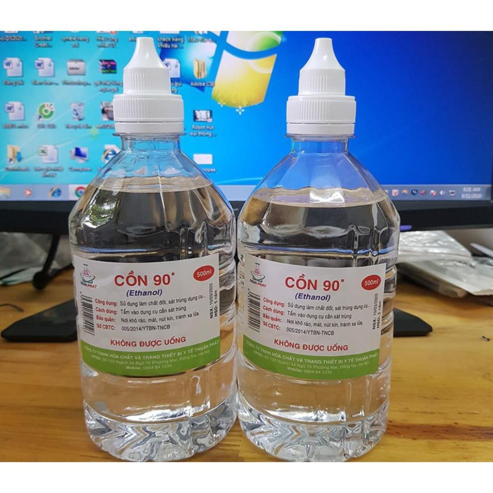 Cồn 70 độ, cồn 90 độ dùng lau vết thương