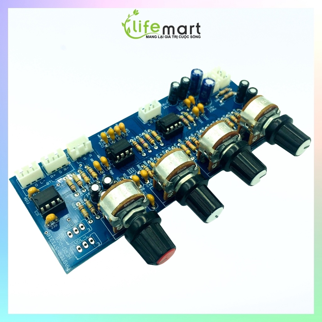 Mạch mạch master V3 chỉnh âm sắc bass treble pre amply, IC NE5532, có cổng ngõ ra âm thanh BTL, LIFEMART A03