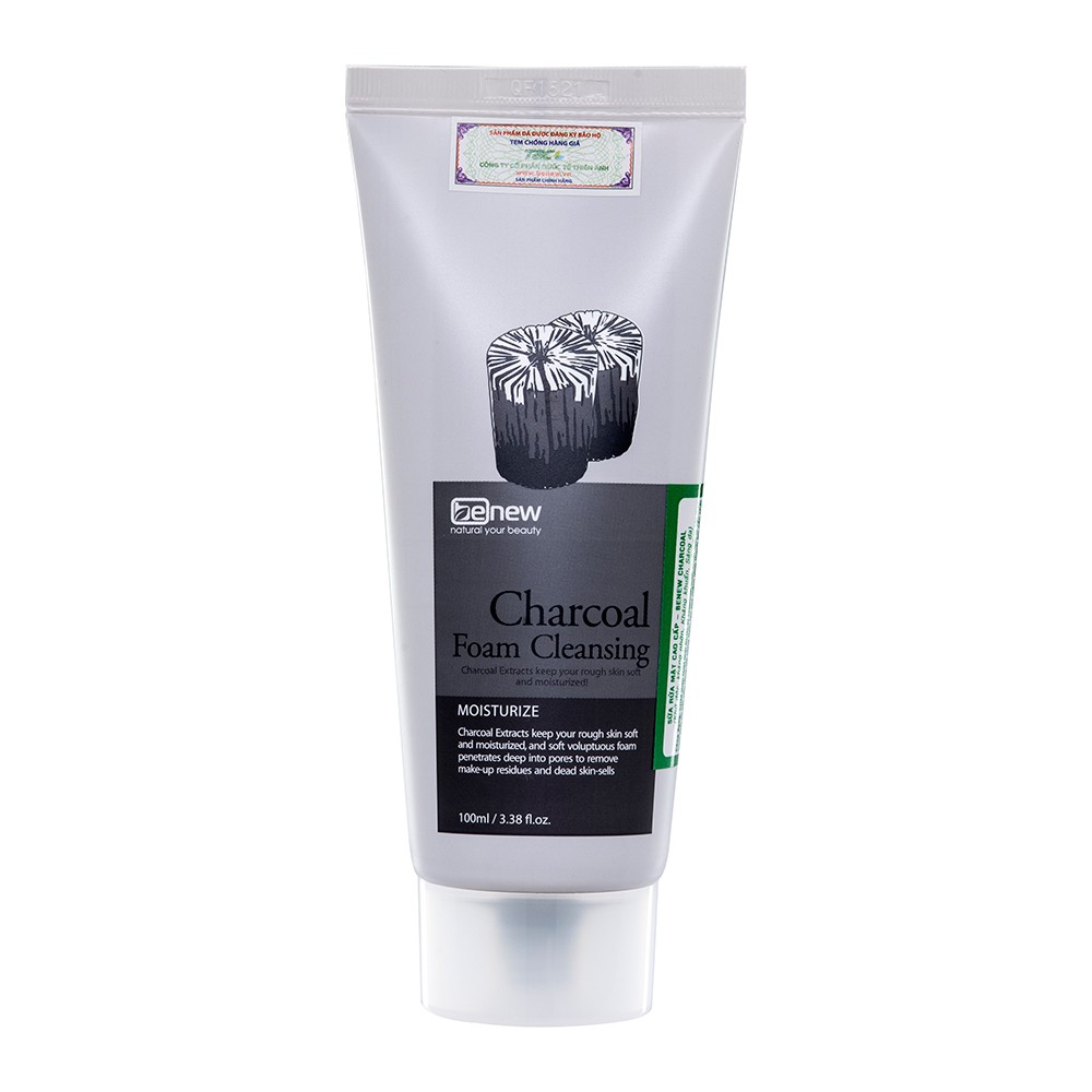 Sữa Rửa Mặt Trắng Da Than Hoạt tính BENEW Hàn Quốc 100ml