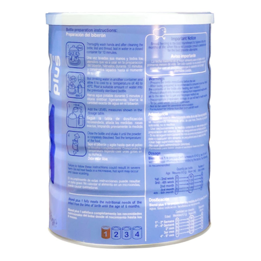[CHÍNH HÃNG] Sữa Bột Blemil Plus 1 - Hộp 800g