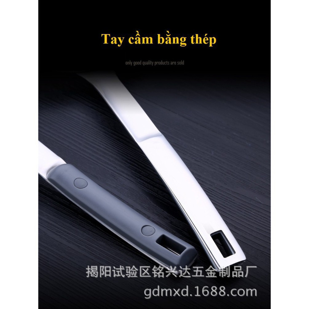 Muôi Thủng Nấu Ăn Inox 304 Tay Cầm Dài, Cách Nhiệt, Siêu Bền, Siêu Cứng, Vá Thủng - LOKING