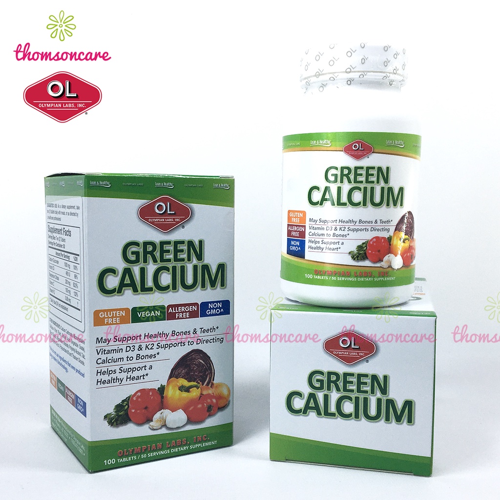 Bổ sung canxi hữu cơ green calcium nhập khẩu từ olympian labs mỹ lọ 100 - ảnh sản phẩm 5