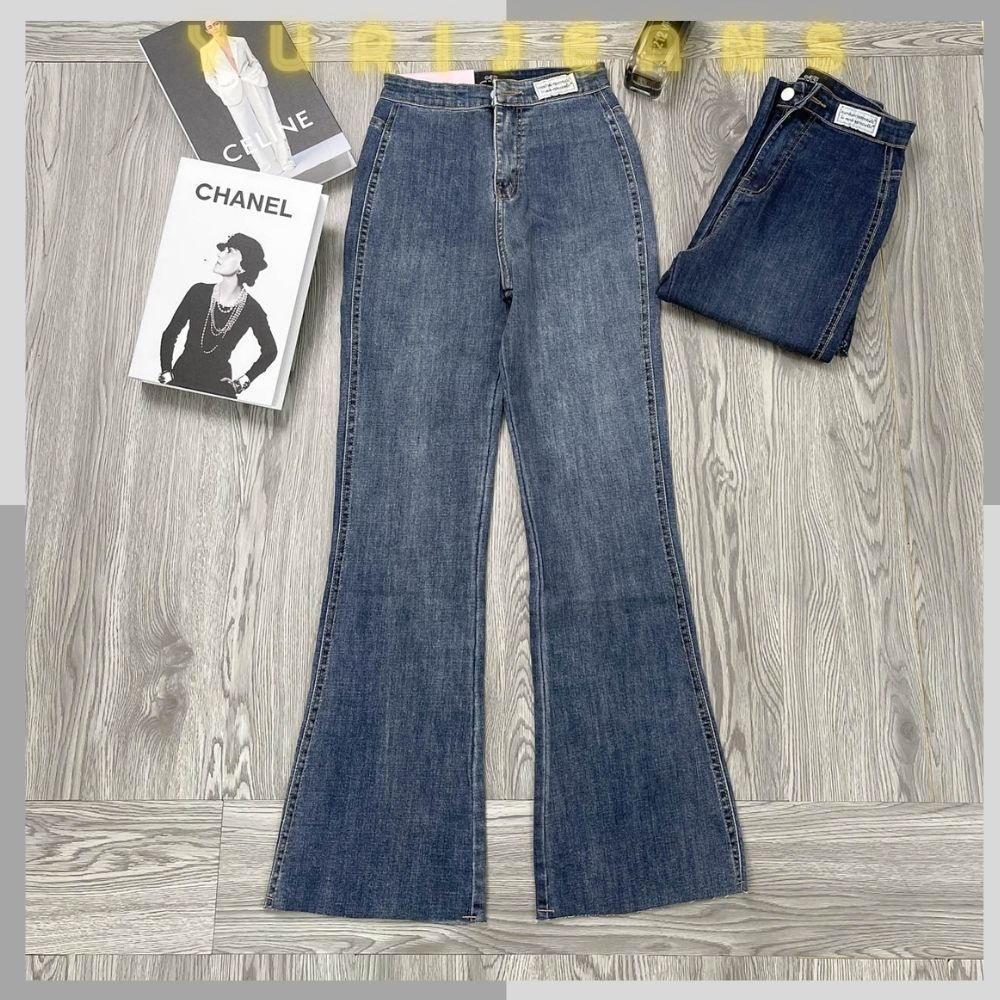 Quần Loe Nữ Lưng Cao Cạp  Kiểu Chữ Fom Siêu Chuẩn Shop YuRi