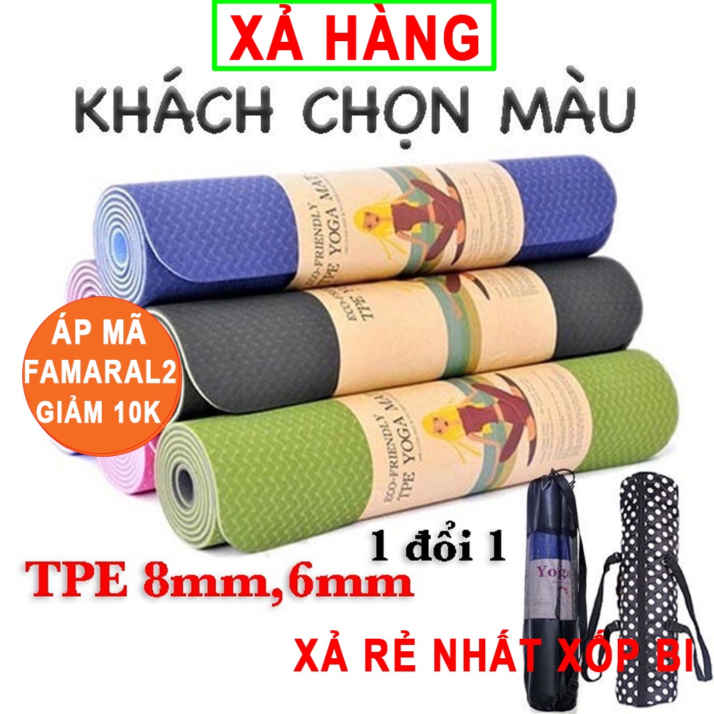 Thảm tập yoga chống trượt thảm tập gym  - Xả hàng dọn kho