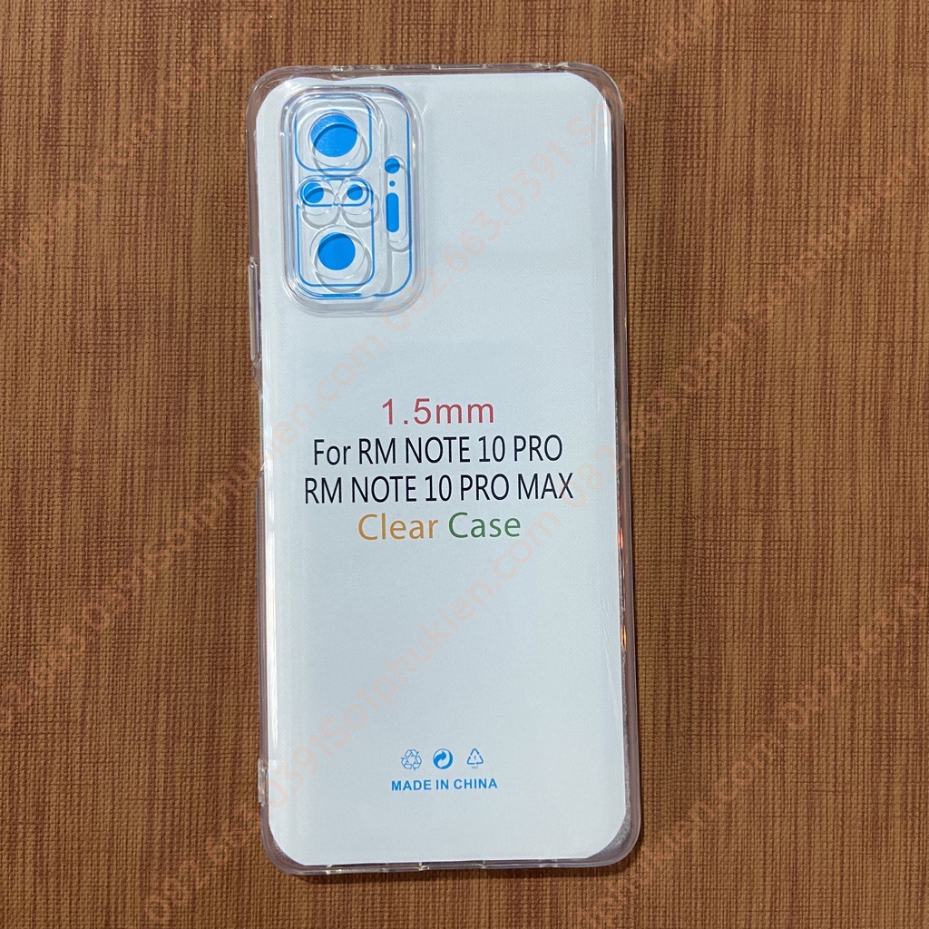 Ốp lưng Xiaomi Redmi Note 10 Note 10s Note 10 pro Note 10 promax dẻo trong bảo vệ cam