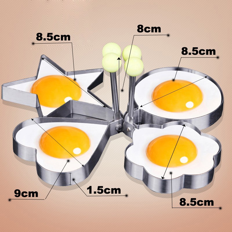 Khuôn Làm Bánh Pancake Chiên Trứng WALFOS Bằng Inox có 5 Kiểu