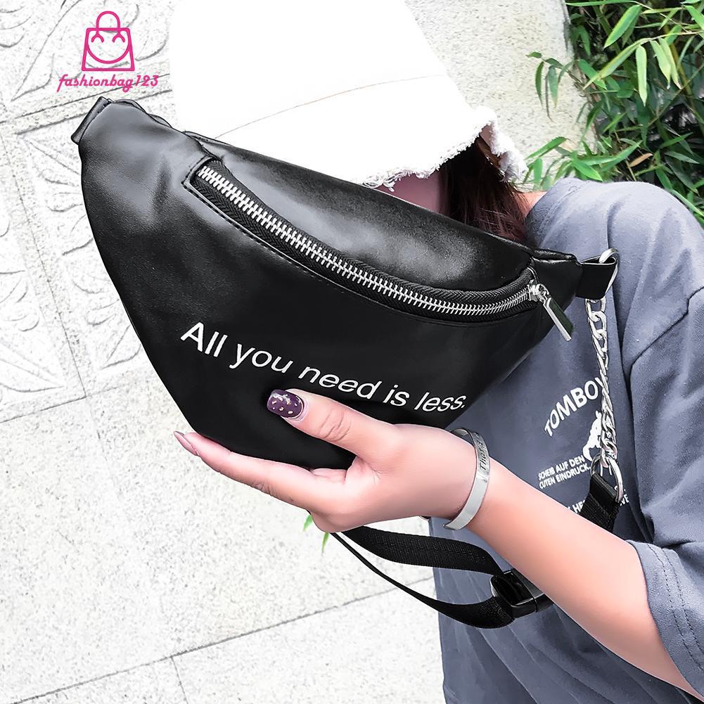 Túi đeo chéo da PU dây xích đáng yêu cho nữ