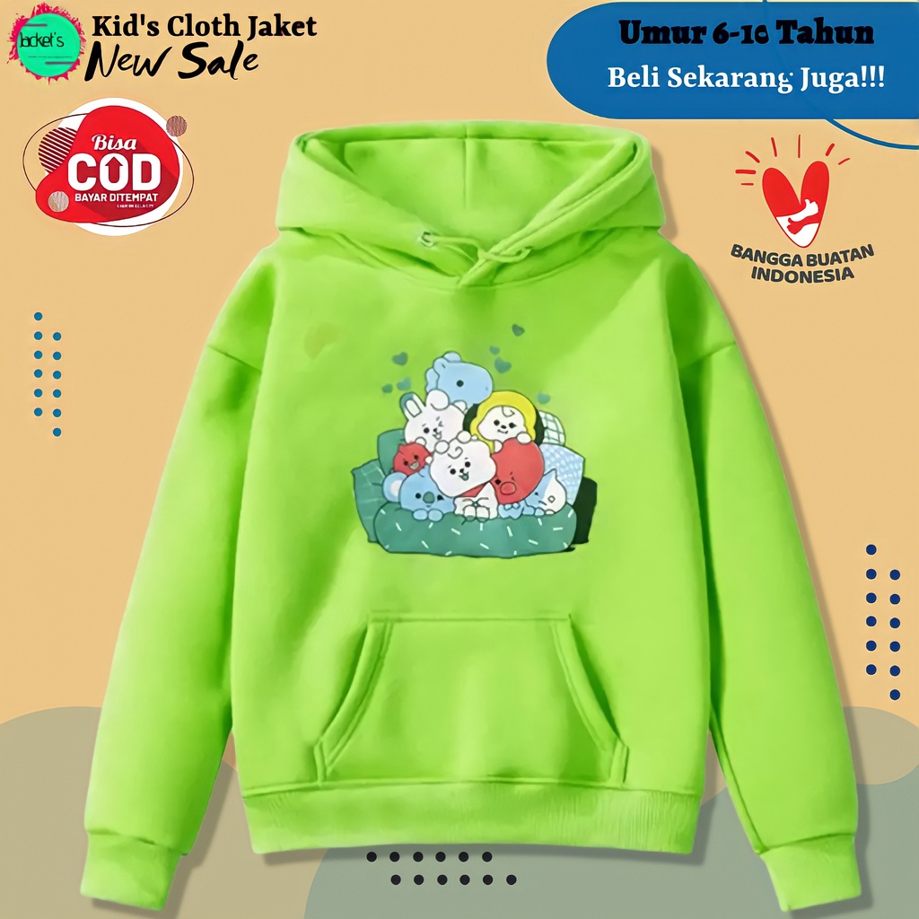 Áo Hoodie Dày Dặn Họa Tiết Búp Bê Anime KPOP 6 7 8 9 10 Tuổi
