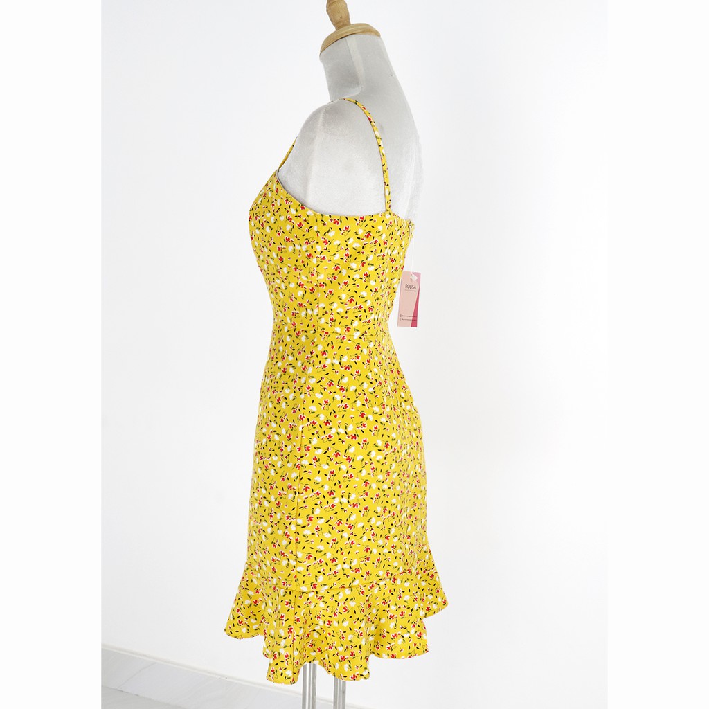 [Mã SKAMSALE06 giảm 10% tối đa 100K đơn 150K] Đầm hai dây hoa nhí xinh xắn Rolisa RD063. | BigBuy360 - bigbuy360.vn