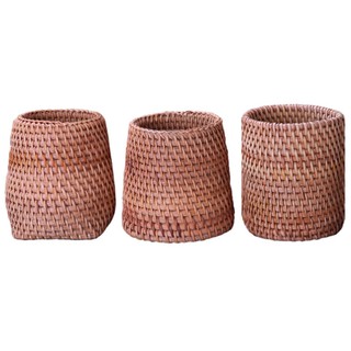 Cốc mây đựng bút, cắm hoa, đựng thìa