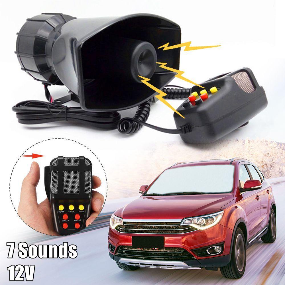Còi Hú Khẩn Cấp 7 Tông 12V 80W 7 Âm Thanh Dễ Lắp Đặt Cho Xe Hơi