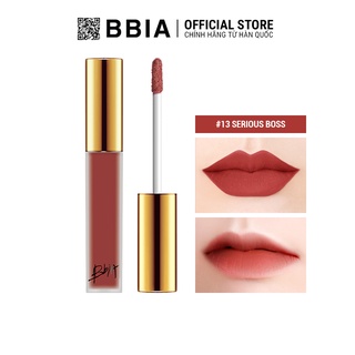 Son Kem Lì Bbia Last Velvet Lip Tint Version 3 - 13 Serious Boss (Màu Cam San Hô) 5g - Bbia Official Store