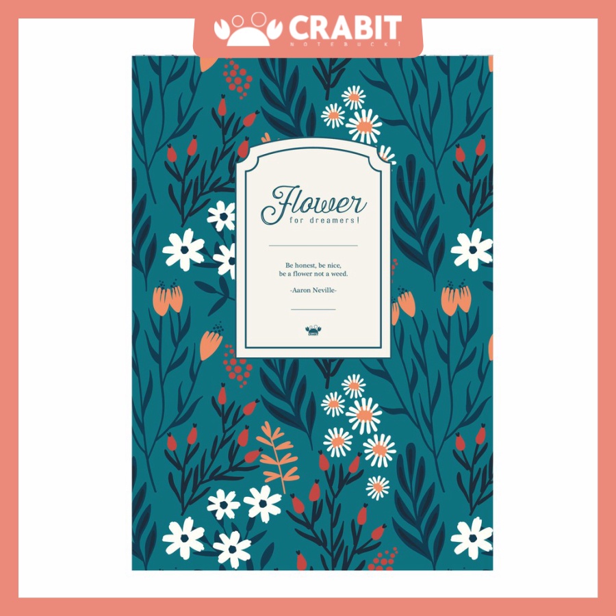 Vở kẻ ngang Crabit Flower Hoa trắng - 120 trang