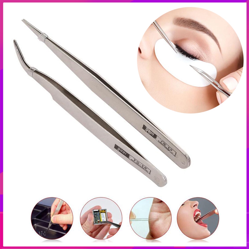 [Hàng mới về] Nhíp tỉa lông mày gắn mi giả chất liệu thép không gỉ tiện dụng