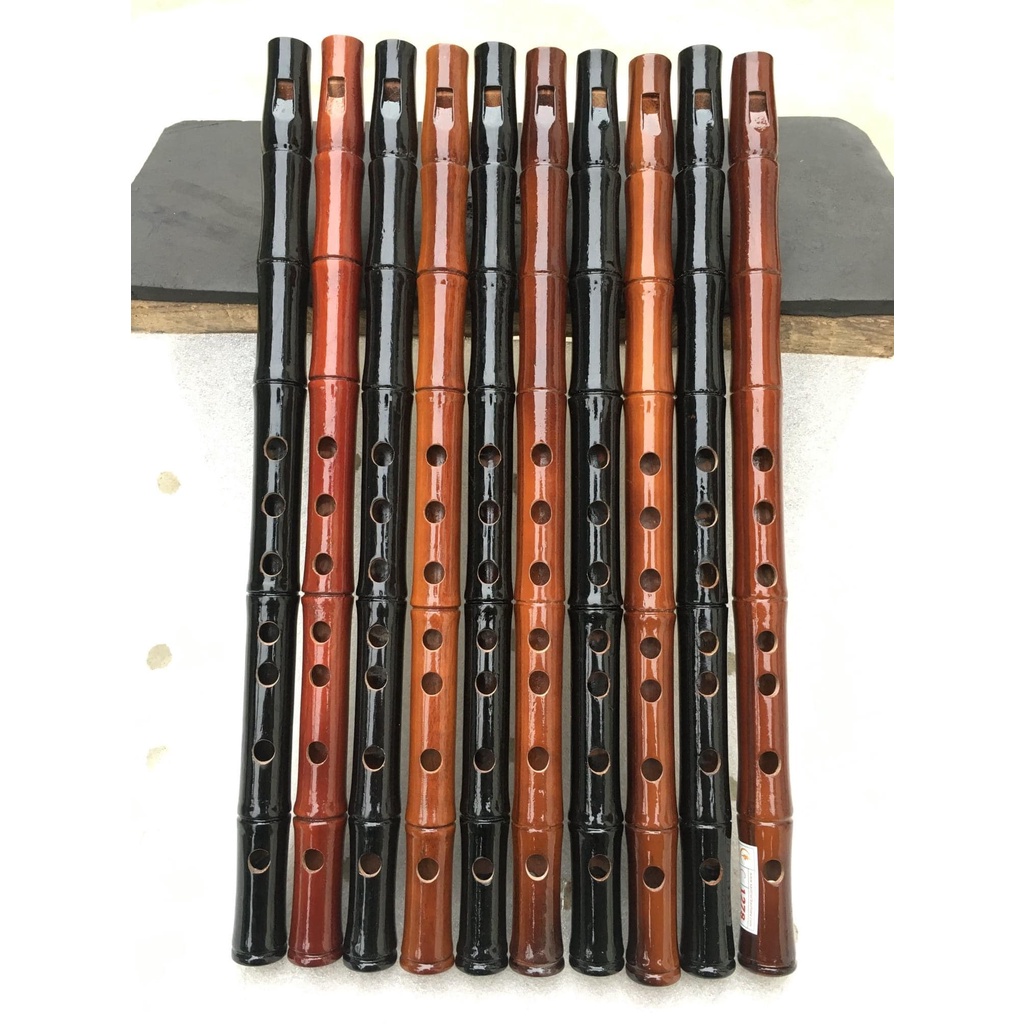 Sáo dọc gỗ căm xe  tone Đô   - dễ thổi nhất  dành cho người mới tập chơi