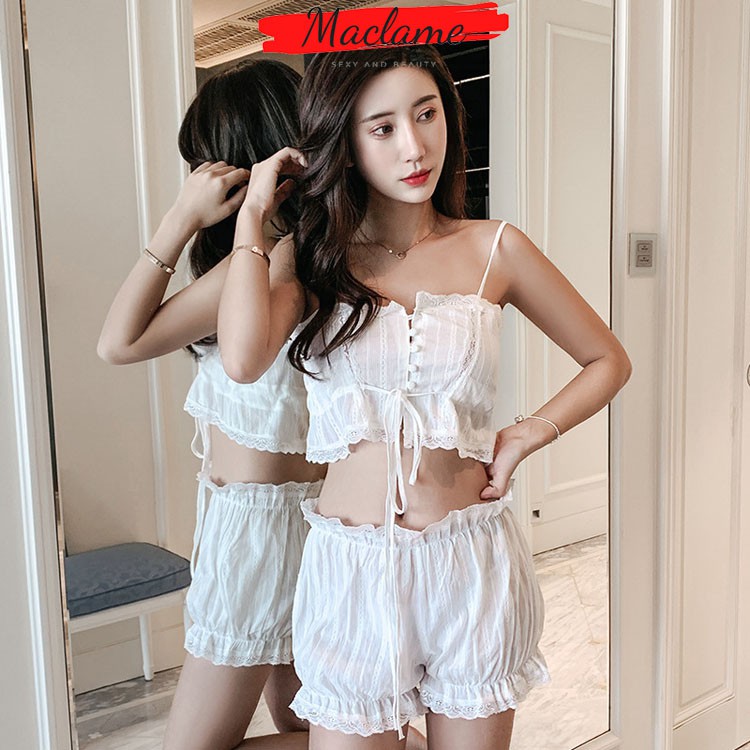 Bộ đồ ngủ mặc ở nhà kiểu dáng đơn giản thoáng mát DN02