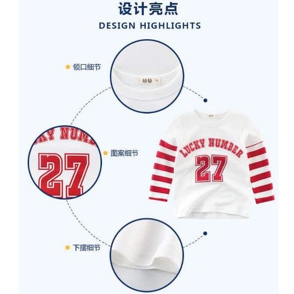 Áo Thun Dài Tay Cho Bé Trai 27KIDS