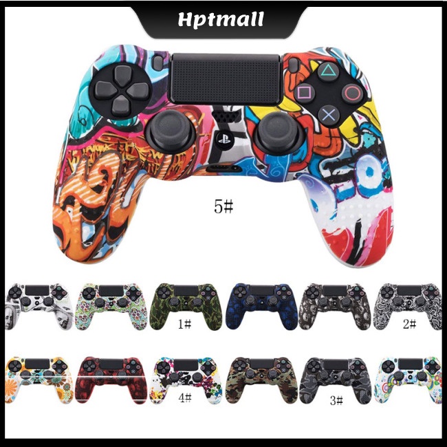 Vỏ bọc silicon họa tiết rằn ri dành cho tay cầm chơi game Sony PS4 Slim/Pro Dualshock4