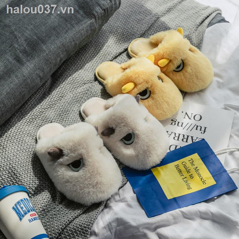 Dép Bông Đi Trong Nhà Giữ Ấm Mùa Đông Hình Hoạt Hình Dễ Thương Cho Nữ