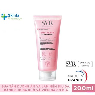 Gel Tắm Và Rửa Mặt Không Chứa Xà Phòng SVR Topialyse Gel Lavant 200ml - Skinfacy