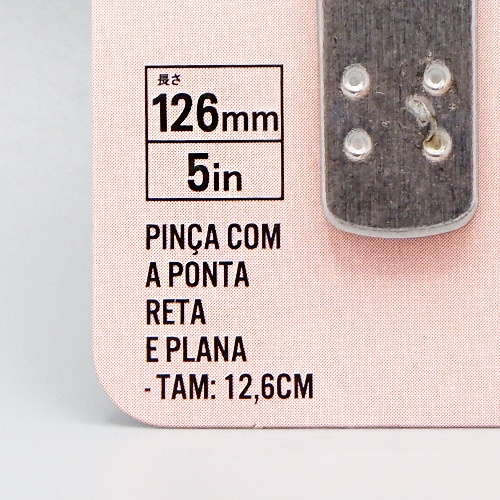 Daiso Nhíp thẳng tay cầm phẳng 126mm