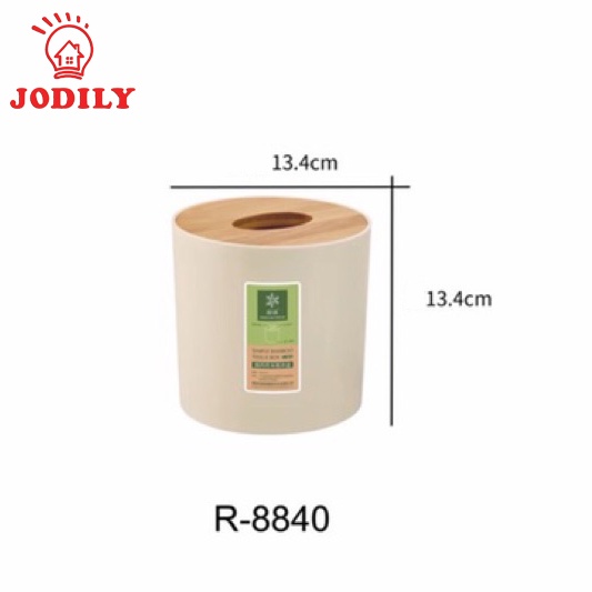 Hộp Giấy Ăn Jodily StarHome Thân Nhựa Mặt Tre Sang Trọng