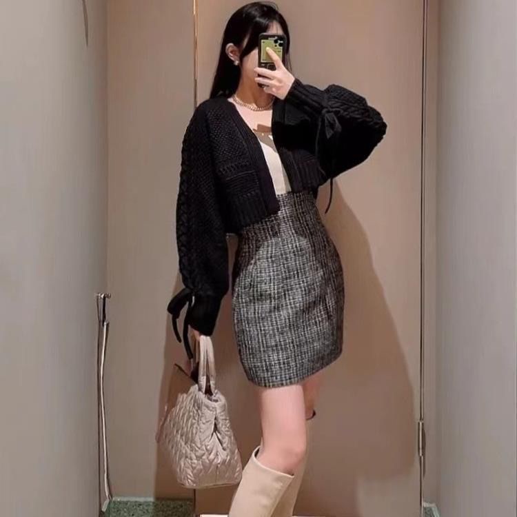 Áo Sweater Dài Tay Xinh Xắn Theo Phong Cách Thu Đông Retro