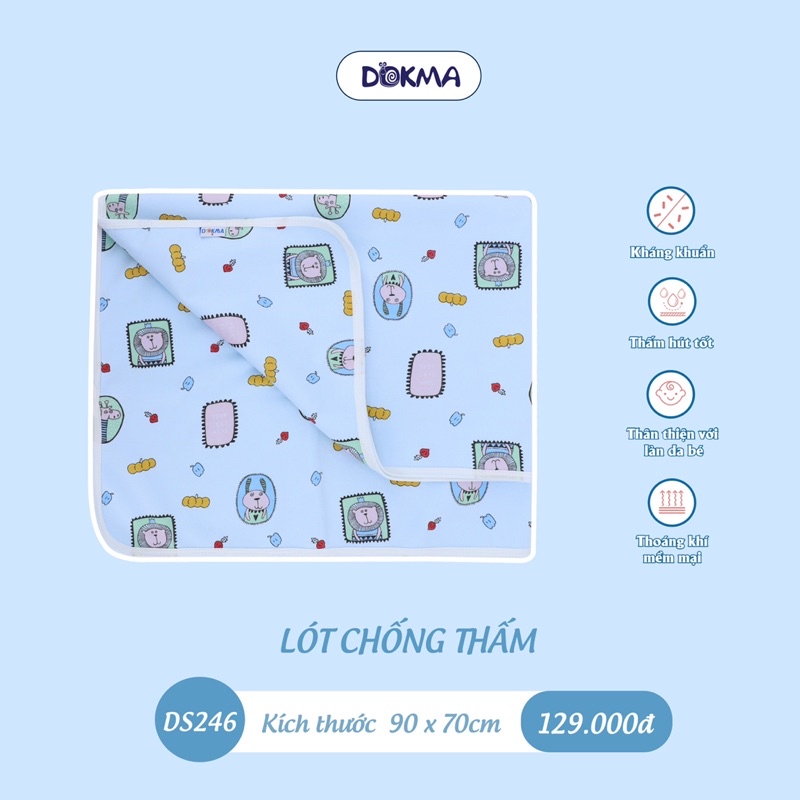 Lót chống thấm 3 lớp cotton Dokma