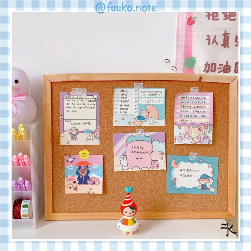 (Bộ sưu tập Part 2/2) Giấy note, giấy ghi chú xé ra Lập kế hoạch thói quen lành mạnh Sticky note pad Ins