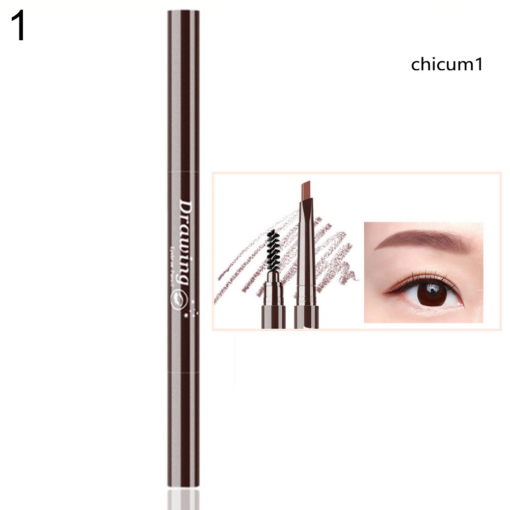 Chì Kẻ Mày Dạng Vặn Có Đầu Cọ Chải Trang Điểm Lông Mày Không Nhòe