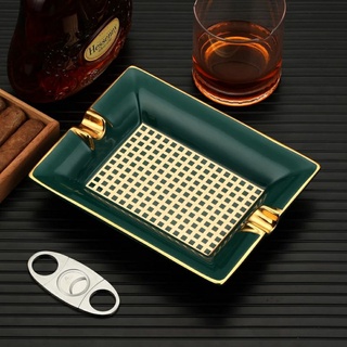Gạt tàn 2 điếu cigar sang trọng
