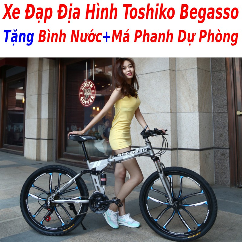 Máy chạy bộ xe đạp tập Toshiko X9 tặng giá đỡ điện thoại + má phanh + đo nhịp tim + đồng hồ 7 thông số, bảo hành 3 năm