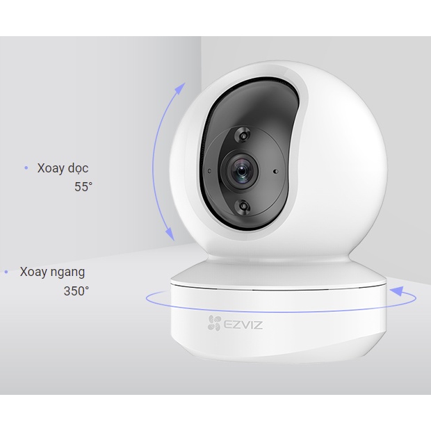 Camera IP Wifi (Hikvision) Ezviz TY1 4MP - Độ Phân Giải 2K - Chuẩn Nén H.265 - Góc Nhìn Rộng 124 Độ - Xoay 360 - Giá Rẻ. | BigBuy360 - bigbuy360.vn