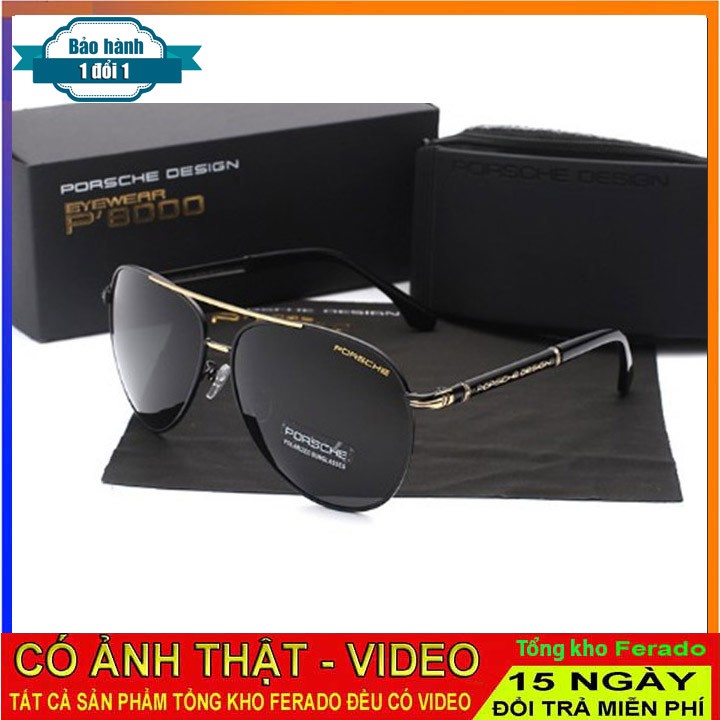 Kính mắt nam nữ thời trang FRD03 tròng phân cực chống UV 400