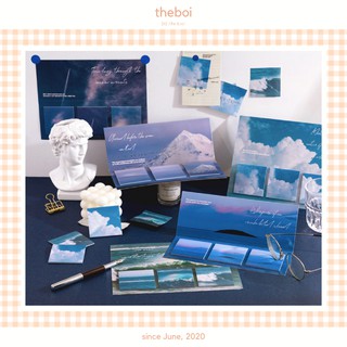 Set 60 Tờ Giấy Note Thiên Nhiên Màu Sắc Trang Trí Góc Học Tập