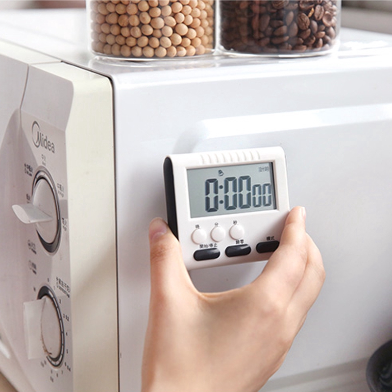 Đồng hồ điện tử hẹn giờ đếm ngược nấu ăn có nam châm tiện lợi